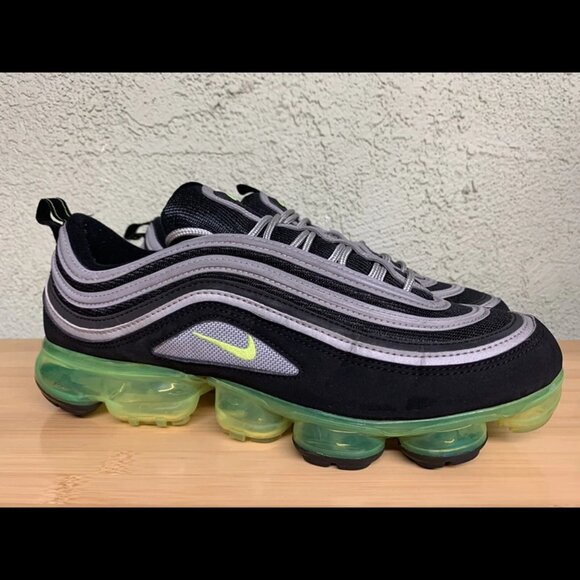 RARE🚀 Nike Air Vapormax 97 Japan Black Volt Silver Running AJ7291
